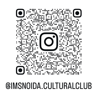 Scan to follow IMS Noida Cultural Club on Instagram